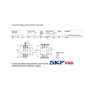 55 100 25 CUSCINETTO MARCHIO SKF O FAG