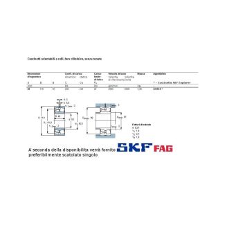 50 110 40 CUSCINETTO MARCHIO SKF O FAG