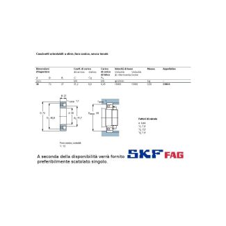 30 72 27 CUSCINETTO MARCHIO SKF O FAG