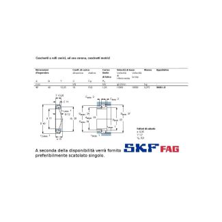 17 40 13,3 CUSCINETTO MARCHIO SKF O FAG