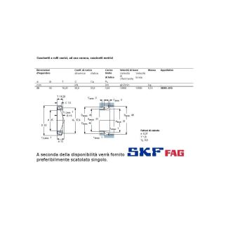 25 52 16,3 CUSCINETTO MARCHIO SKF O FAG