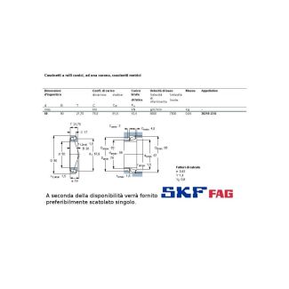 50 90 21,8 CUSCINETTO MARCHIO SKF O FAG