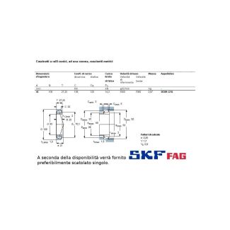 45 100 27,3 CUSCINETTO MARCHIO SKF O FAG