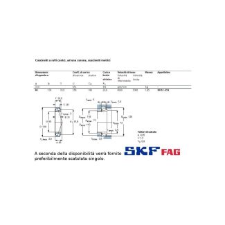 60 130 33,5 CUSCINETTO MARCHIO SKF O FAG