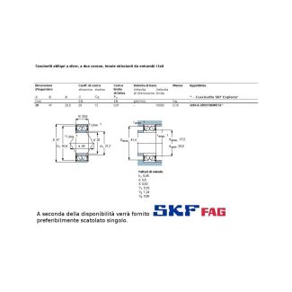 20 47 20,6 CUSCINETTO MARCHIO SKF O FAG