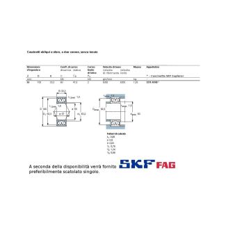 55 100 33,3 CUSCINETTO MARCHIO SKF O FAG