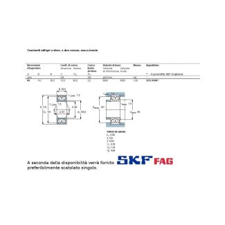 60 110 36,5 CUSCINETTO MARCHIO SKF O FAG