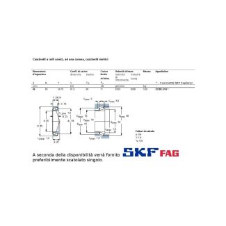 45 85 24,8 CUSCINETTO MARCHIO SKF O FAG