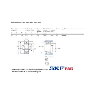 17 47 22,2 CUSCINETTO MARCHIO SKF O FAG