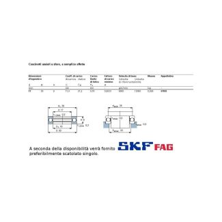 17 30 9 CUSCINETTO MARCHIO SKF O FAG