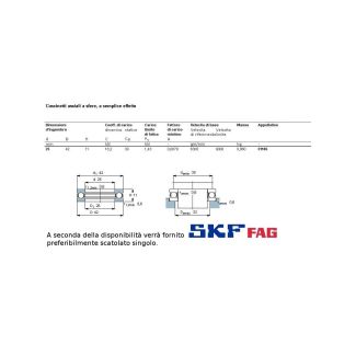 25 42 11 CUSCINETTO MARCHIO SKF O FAG