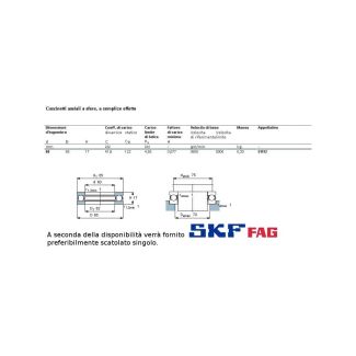 60 85 17 CUSCINETTO MARCHIO SKF O FAG