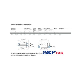 25 52 18 CUSCINETTO MARCHIO SKF O FAG