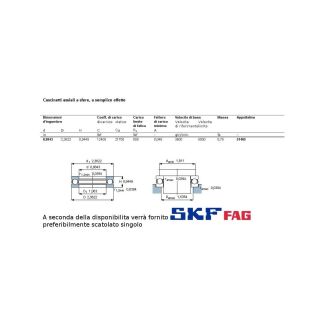 25 60 24 CUSCINETTO MARCHIO SKF O FAG