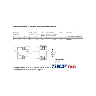 10 26 8 CUSCINETTO MARCHIO SKF O FAG