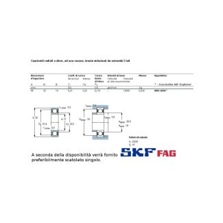 17 35 10 CUSCINETTO MARCHIO SKF O FAG