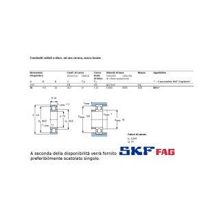 70 110 20 CUSCINETTO MARCHIO SKF O FAG