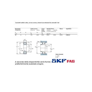 10 19 5 CUSCINETTO MARCHIO SKF O FAG