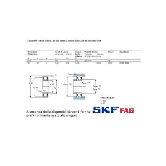 10 22 6 CUSCINETTO MARCHIO SKF O FAG