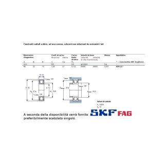 12 32 10 CUSCINETTO MARCHIO SKF O FAG