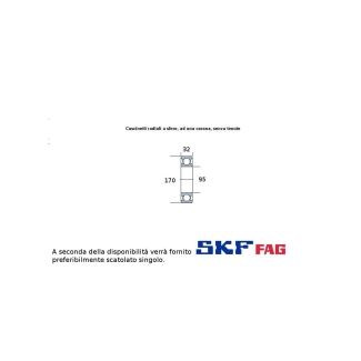 95 170 32 CUSCINETTO MARCHIO SKF O FAG
