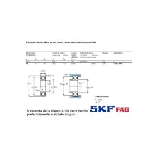 35 72 23 CUSCINETTO MARCHIO SKF O FAG