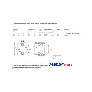 20 52 15 CUSCINETTO MARCHIO SKF O FAG