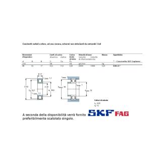 25 62 17 CUSCINETTO MARCHIO SKF O FAG