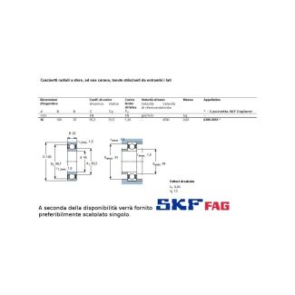 45 100 25 CUSCINETTO MARCHIO SKF O FAG