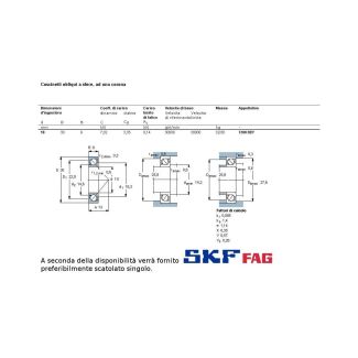 10 30 9 CUSCINETTO MARCHIO SKF O FAG