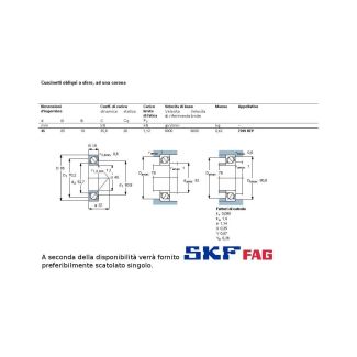 45 85 19 CUSCINETTO MARCHIO SKF O FAG