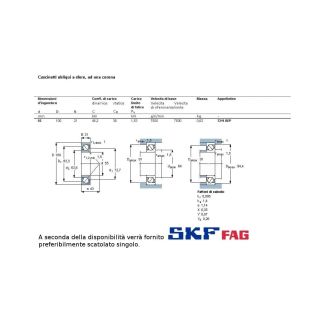 55 100 21 CUSCINETTO MARCHIO SKF O FAG