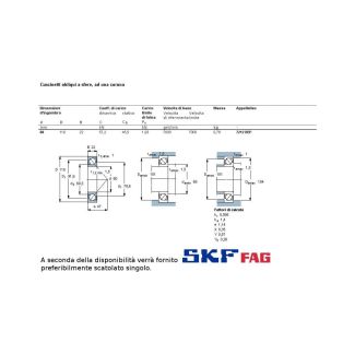 60 110 22 CUSCINETTO MARCHIO SKF O FAG