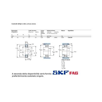 15 42 13 CUSCINETTO MARCHIO SKF O FAG