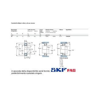 20 52 15 CUSCINETTO MARCHIO SKF O FAG