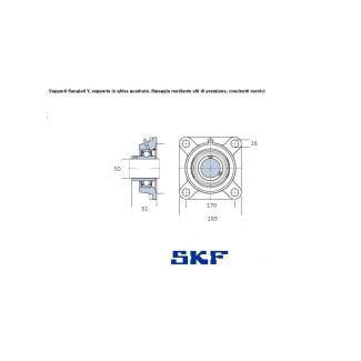 CUSCINETTO CON SUPPORTO SKF TIPO UCF FORO 50 MM