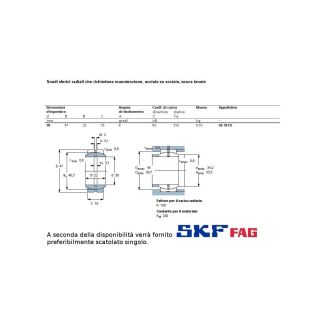 GE 30 ES CUSCINETTO MARCHIO SKF O FAG