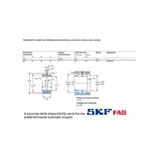 GE 35 ES CUSCINETTO MARCHIO SKF O FAG