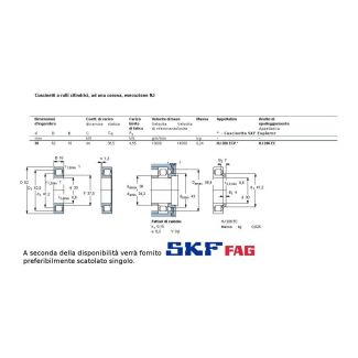 30 62 16 CUSCINETTO A RULLI CILINDRICI MARCHIO SKF O FAG