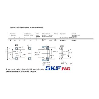 40 80 18 CUSCINETTO A RULLI CILINDRICI MARCHIO SKF O FAG