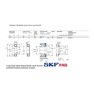 35 80 21CUSCINETTO A RULLI CILINDRICI MARCHIO SKF O FAG