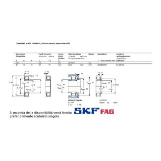 40 90 23CUSCINETTO A RULLI CILINDRICI MARCHIO SKF O FAG