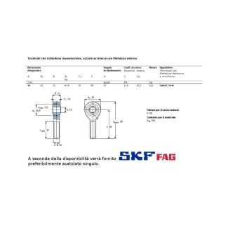 SAKAC 16 M CUSCINETTO MARCHIO SKF O FAG