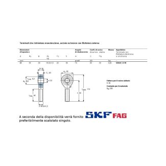 SAKAC 22 M CUSCINETTO MARCHIO SKF O FAG