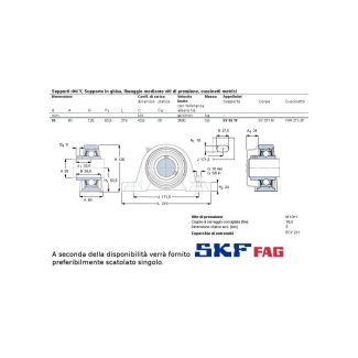 CUSCINETTO CON SUPPORTO SKF TIPO UCP FORO 55 MM O FAG