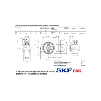 CUSCINETTO C/SUPPORTO MARCHIO SKF TIPO UCT FORO 30 MM O FAG