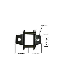 GIUNZIONE CON ALETTE AMBO I LATI PER CATENA (ART. CT001,CT395,C310 ,CT315,CT320)