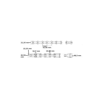 CA 643 TM111 704 - CATENA PER RACCOGLITORE TRINCIA FERABOLI TIPO VECCHIO