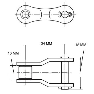 FALSA PER CATENA 1'1\4 ASA 2050. (NS. ART. CT690).