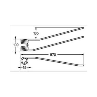 DENTE ANDANATORE GALFRE PIEGATO